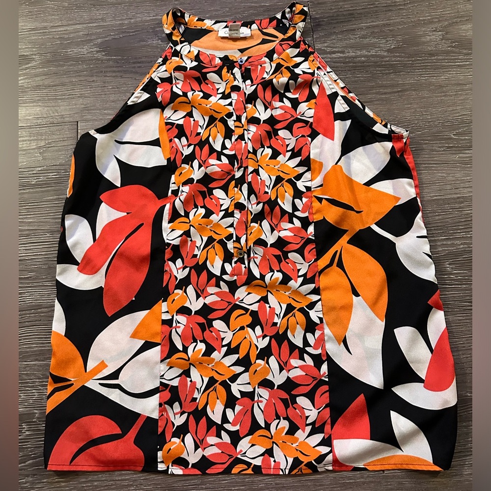 Calvin Klein Button Up Halter Top Sz. L